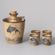 Kurohana Ceramic Sake Set