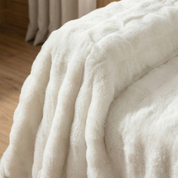 Drapée Faux Rabbit Fur Sofa Cover