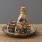 Kurohana Ceramic Sake Set