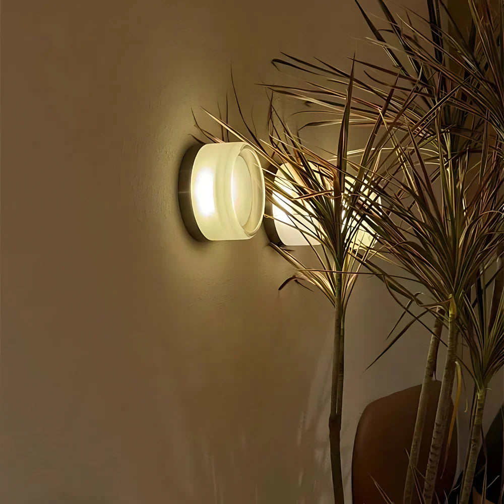 Lumen Dimple Glass Wall Light