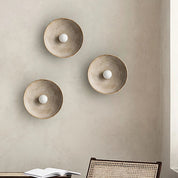 Lumen Ceramic Round LED Wall Lamp