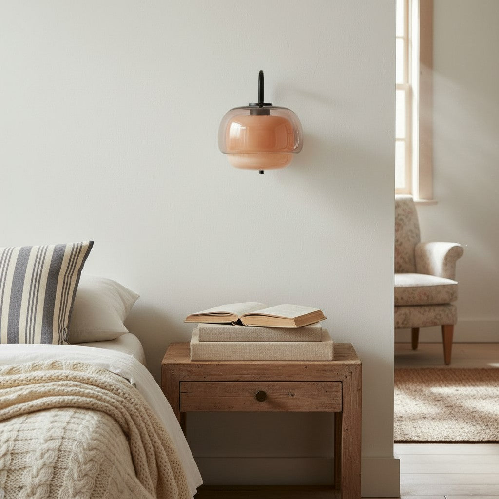 Lumen Tove Glass Shade Wall Sconce