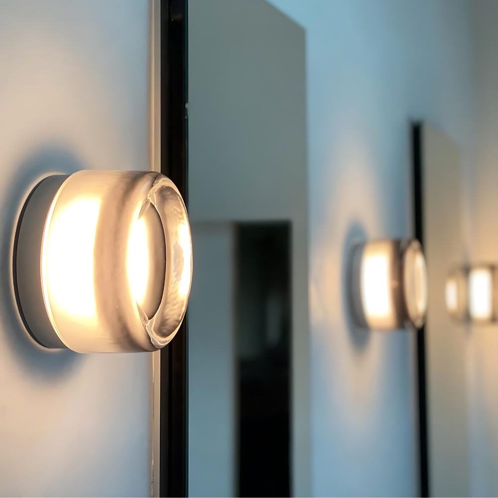 Lumen Dimple Glass Wall Light