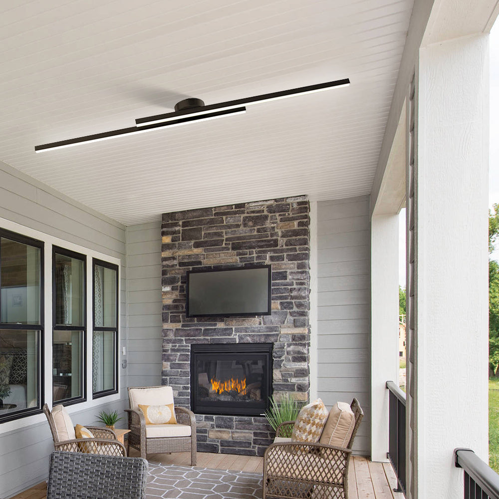 Lumen Aluminum Strip Ceiling Light
