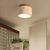 Lumen Travertine Ceiling Fixture