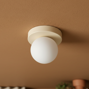 Lumen Frosted Globe Wall Sconce