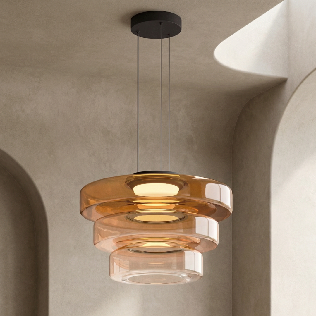 Lumen Carla Bauhaus Glass Pendant Light
