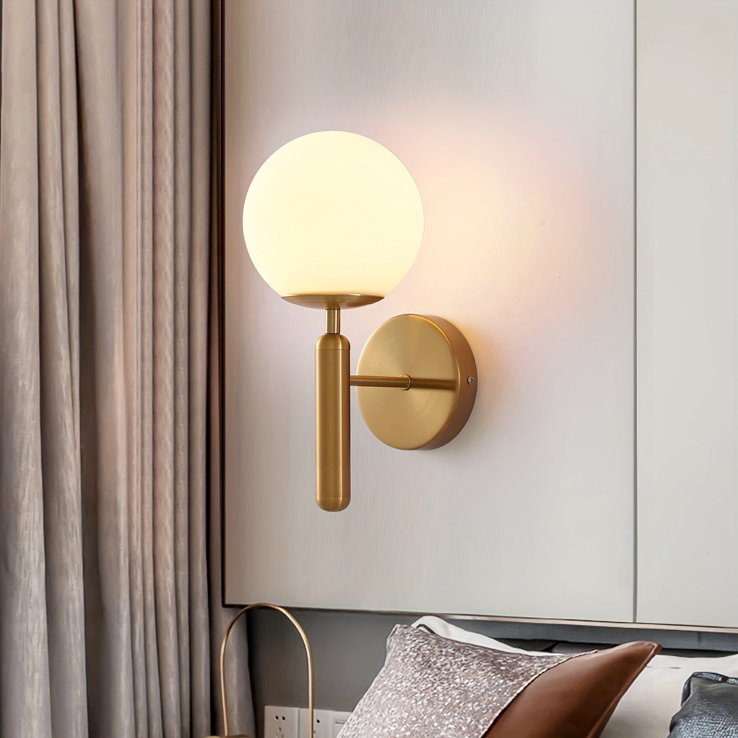 Lumen Glass Globe Wall Sconce