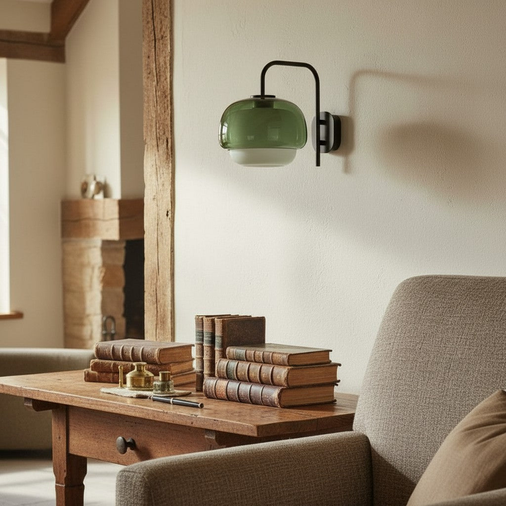 Lumen Tove Glass Shade Wall Sconce