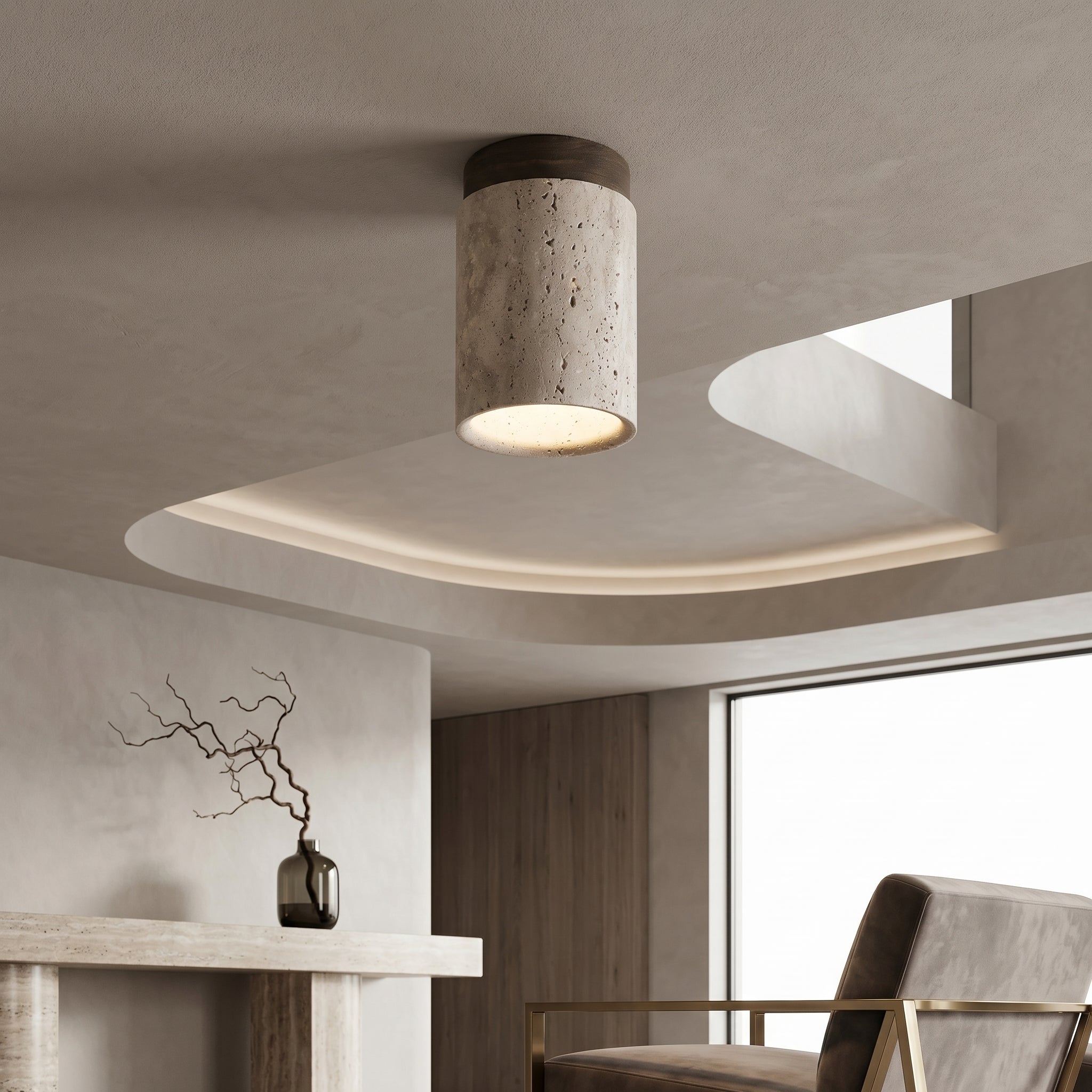 Lumen Travertine Spotlight