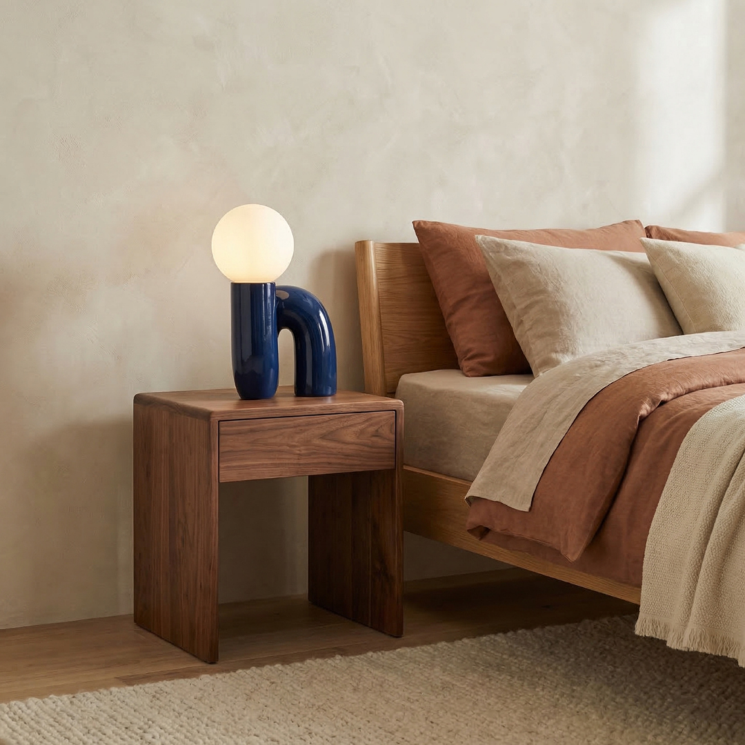 Lumen Spiral Glass Table Lamp