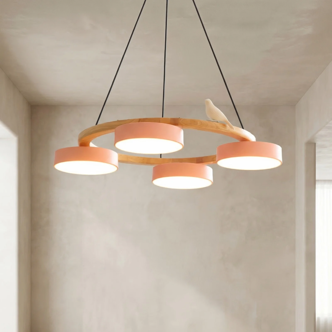 Lumen Bird Round Chandelier