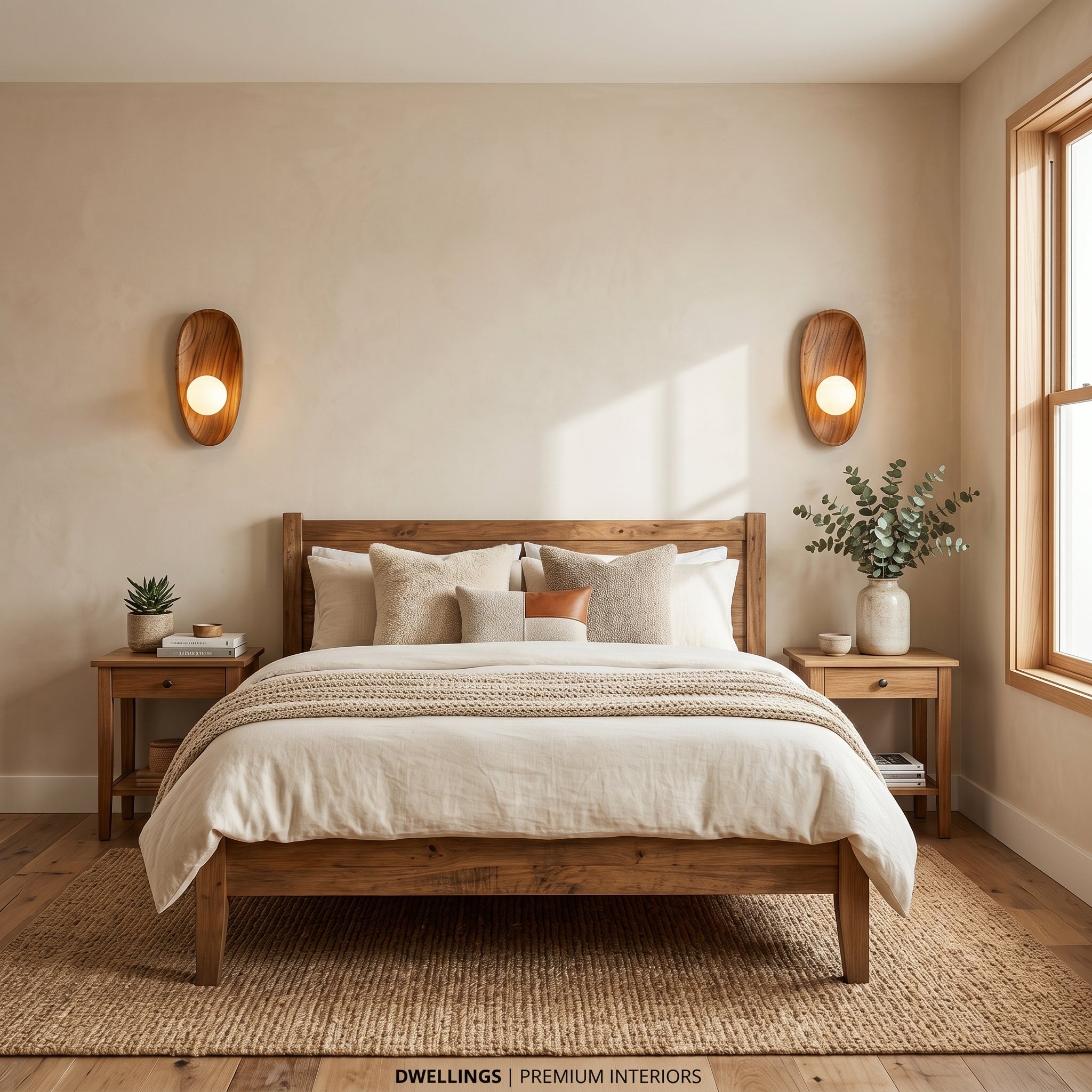 Lumen Contemporary Wooden Wall Lamp