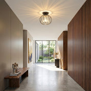 Lumen Black Luxury Glass Ceiling Light