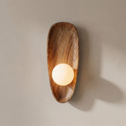 Lumen Contemporary Wooden Wall Lamp