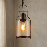Lumen Industrial Glass Pendant