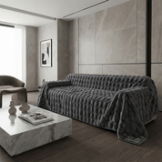 Drapée Faux Rabbit Fur Sofa Cover