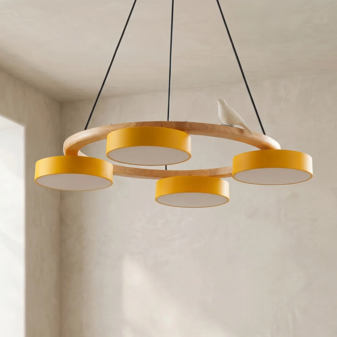 Lumen Bird Round Chandelier