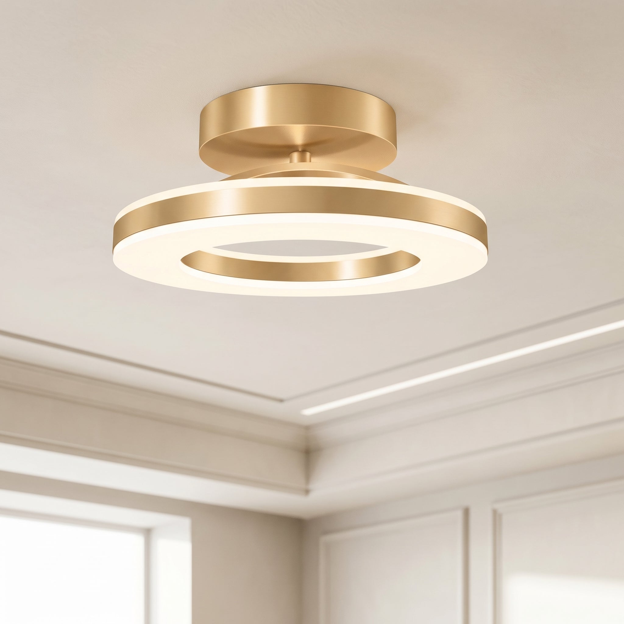 Lumen Iron Hallway LED Ceiling Light