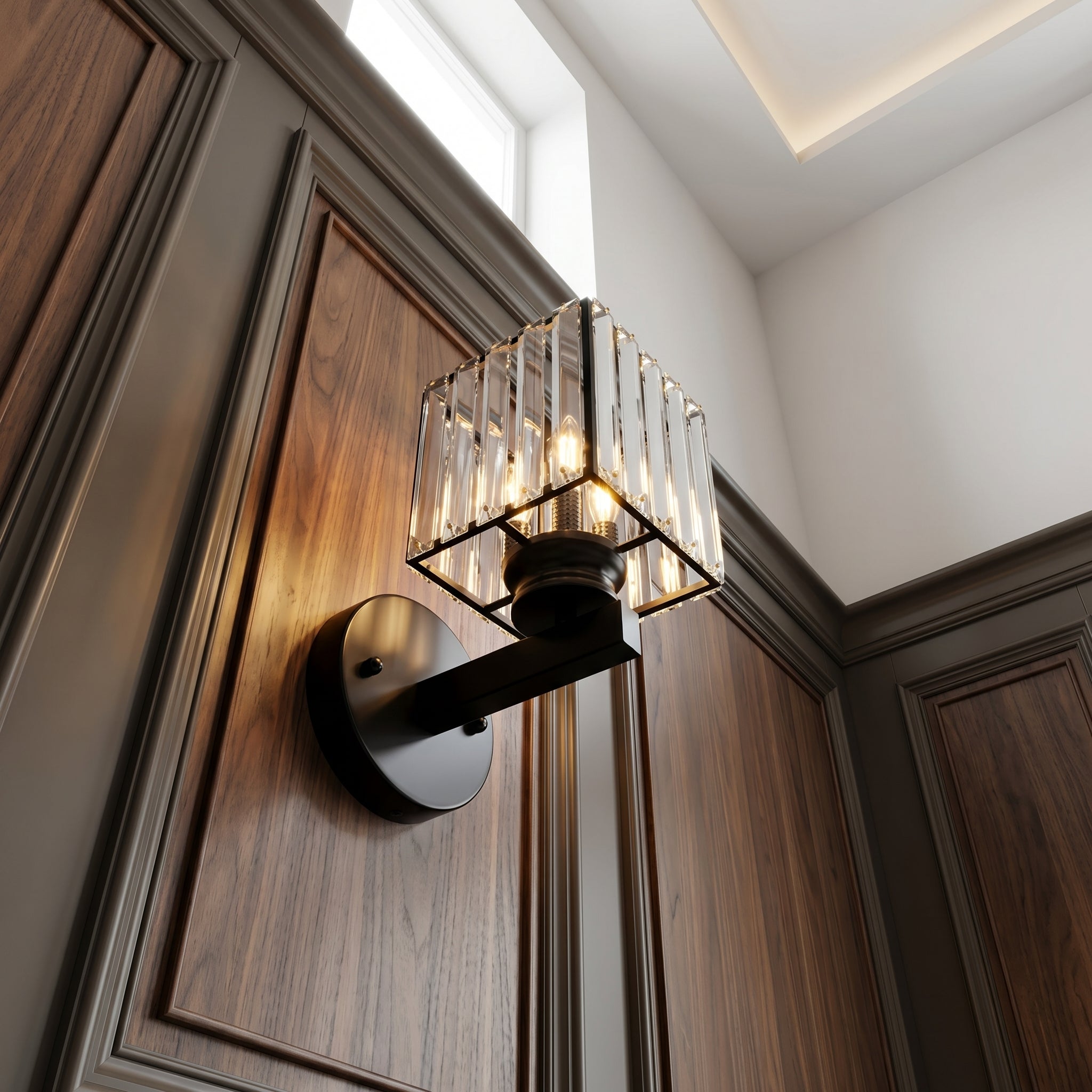 Lumen Crystal Hallway Wall Light