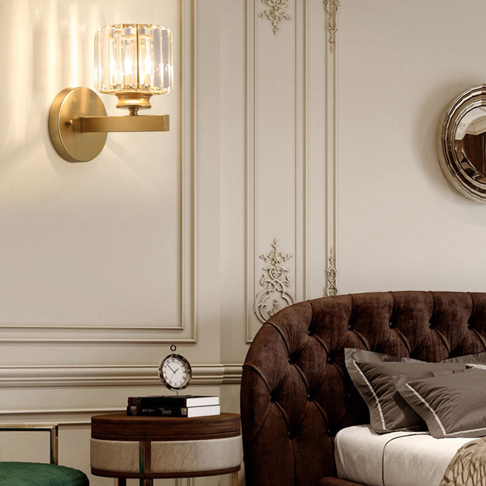 Lumen Crystal Hallway Wall Light