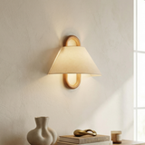 Lumen Wooden Pleated Wall Sconce