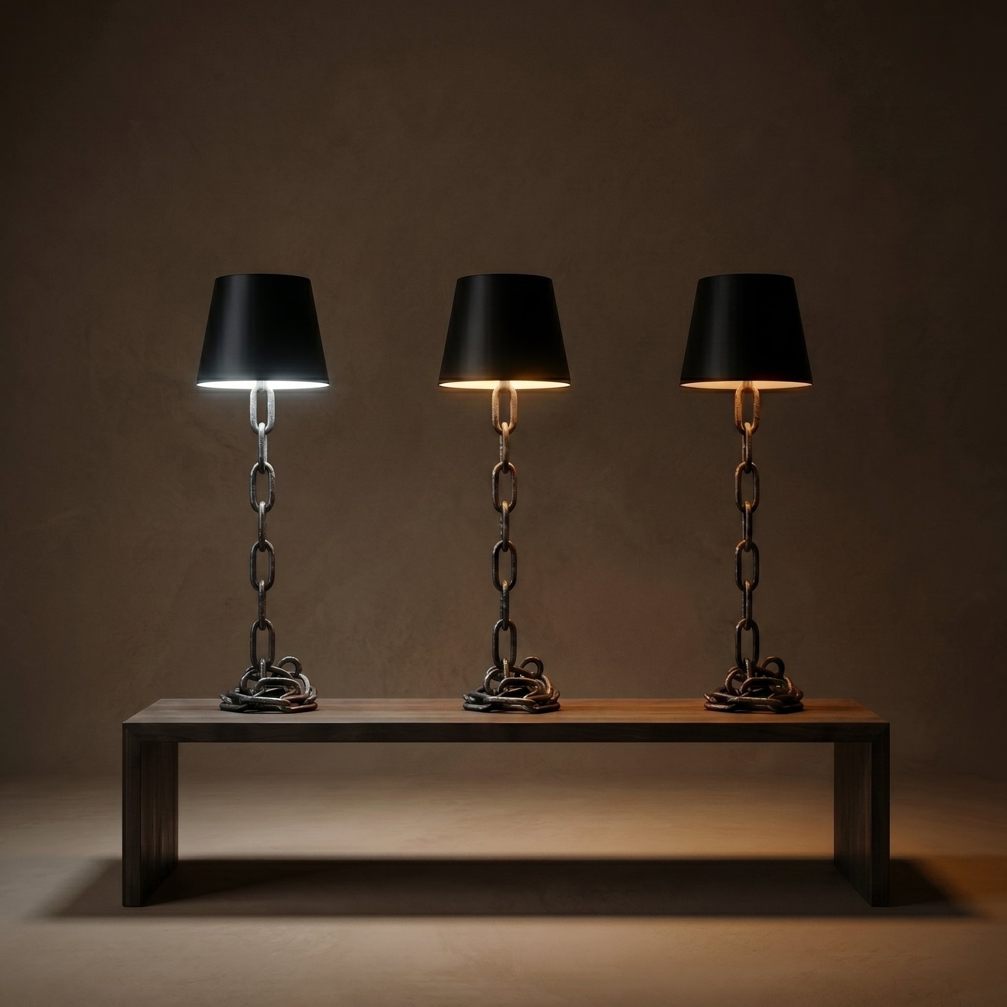 Lumen Chain Link Rechargeable Table Lamp