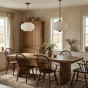 Lumen Milk Pumpkin Glass Pendant Light