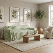 Drapée Faux Rabbit Fur Sofa Cover