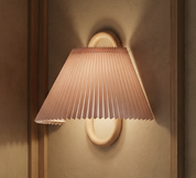 Lumen Wooden Pleated Wall Sconce