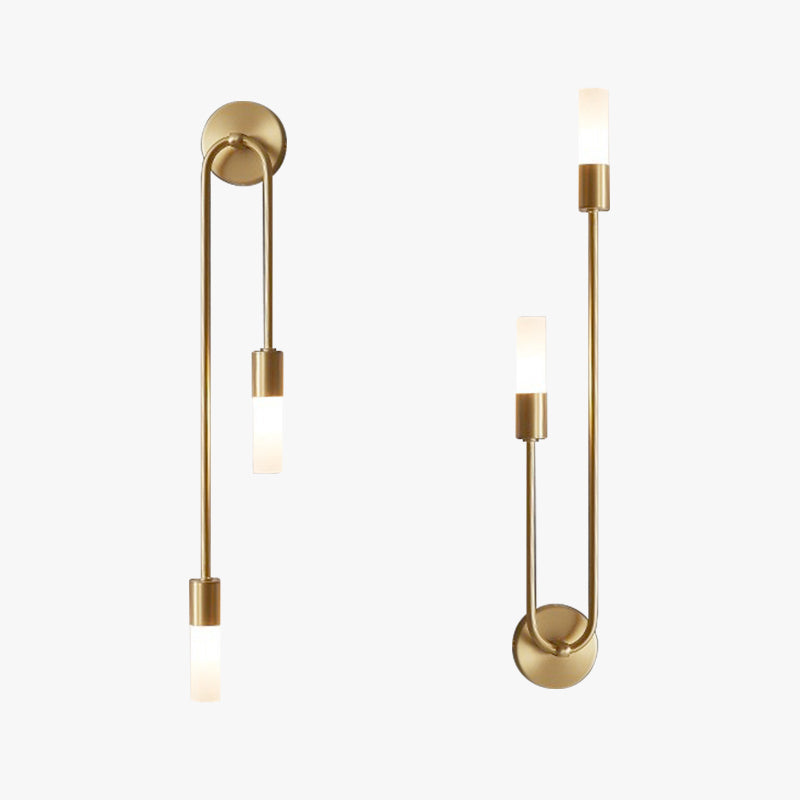 Lumen Meza Gold Wall Sconce Set