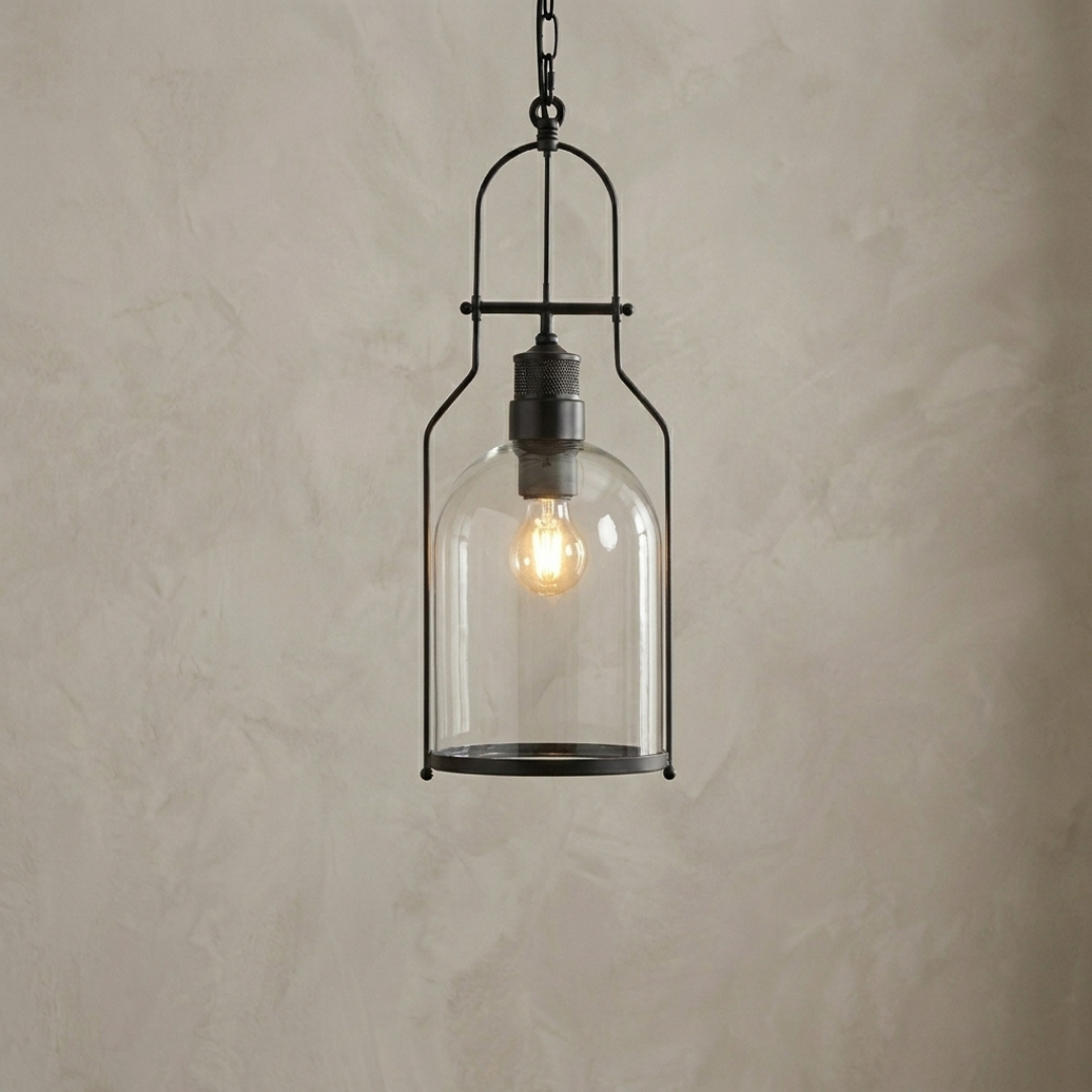 Lumen Industrial Glass Pendant