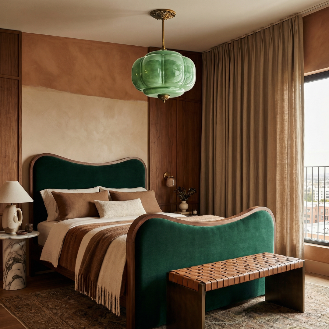 Lumen Milk Pumpkin Glass Pendant Light