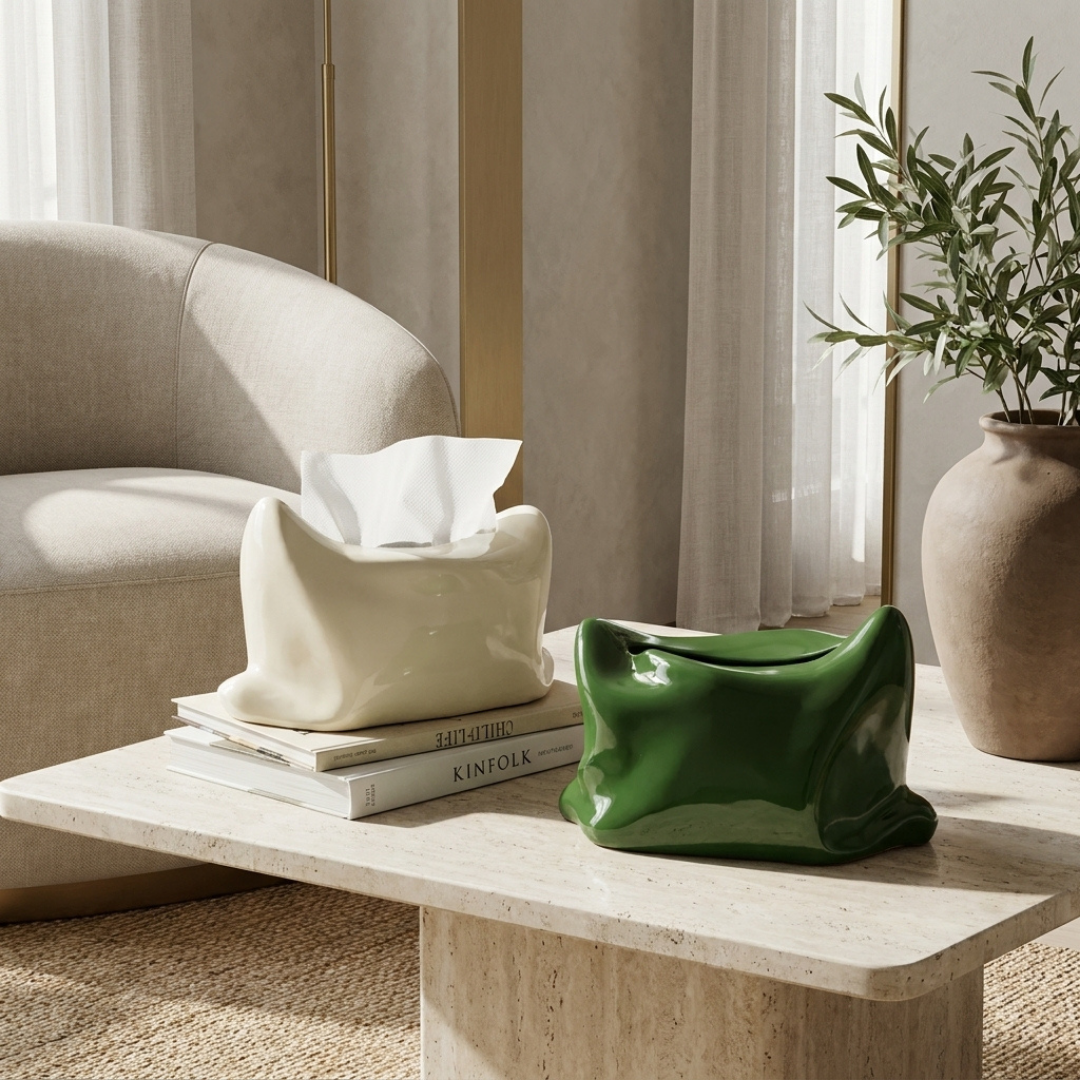 Atelier Pillow Shaped Tissue Box
