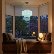 Lumen Milk Pumpkin Glass Pendant Light