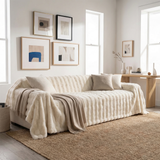 Drapée Faux Rabbit Fur Sofa Cover