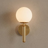 Lumen Glass Globe Wall Sconce