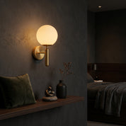Lumen Glass Globe Wall Sconce
