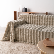 Drapée Faux Rabbit Fur Sofa Cover