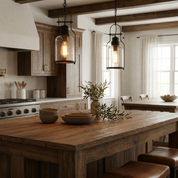 Lumen Industrial Glass Pendant