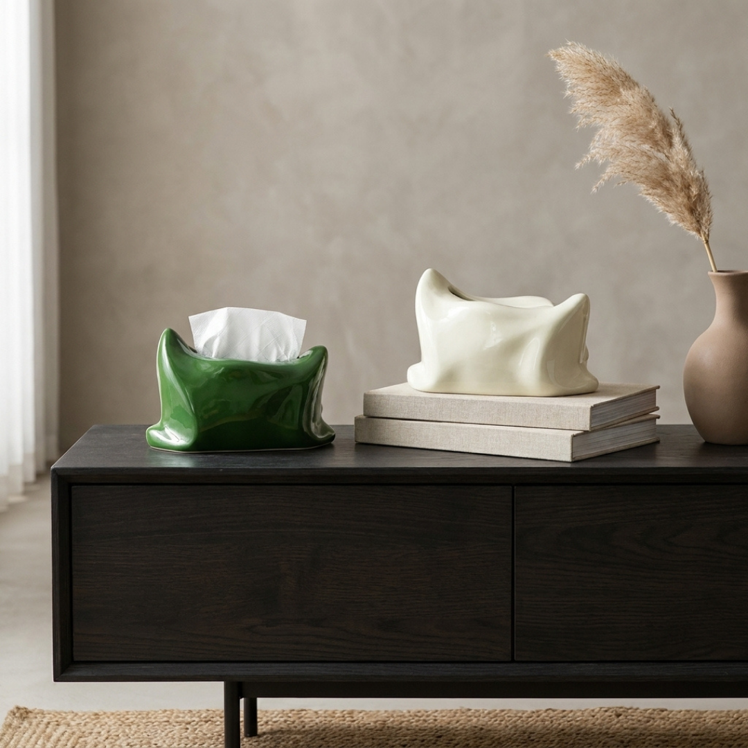 Atelier Pillow Shaped Tissue Box