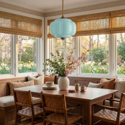 Lumen Milk Pumpkin Glass Pendant Light