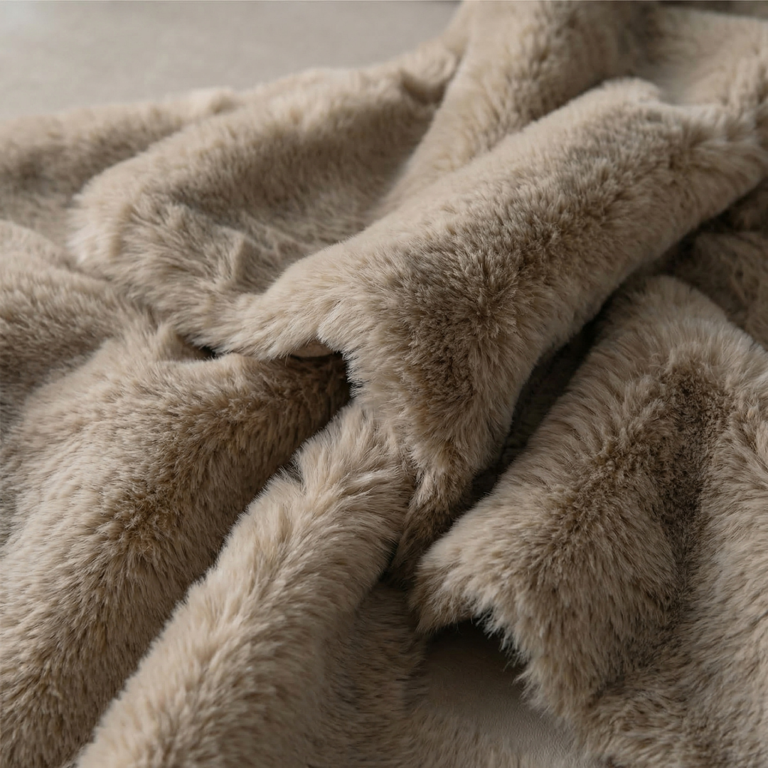 Drapée Faux Rabbit Fur Sofa Cover