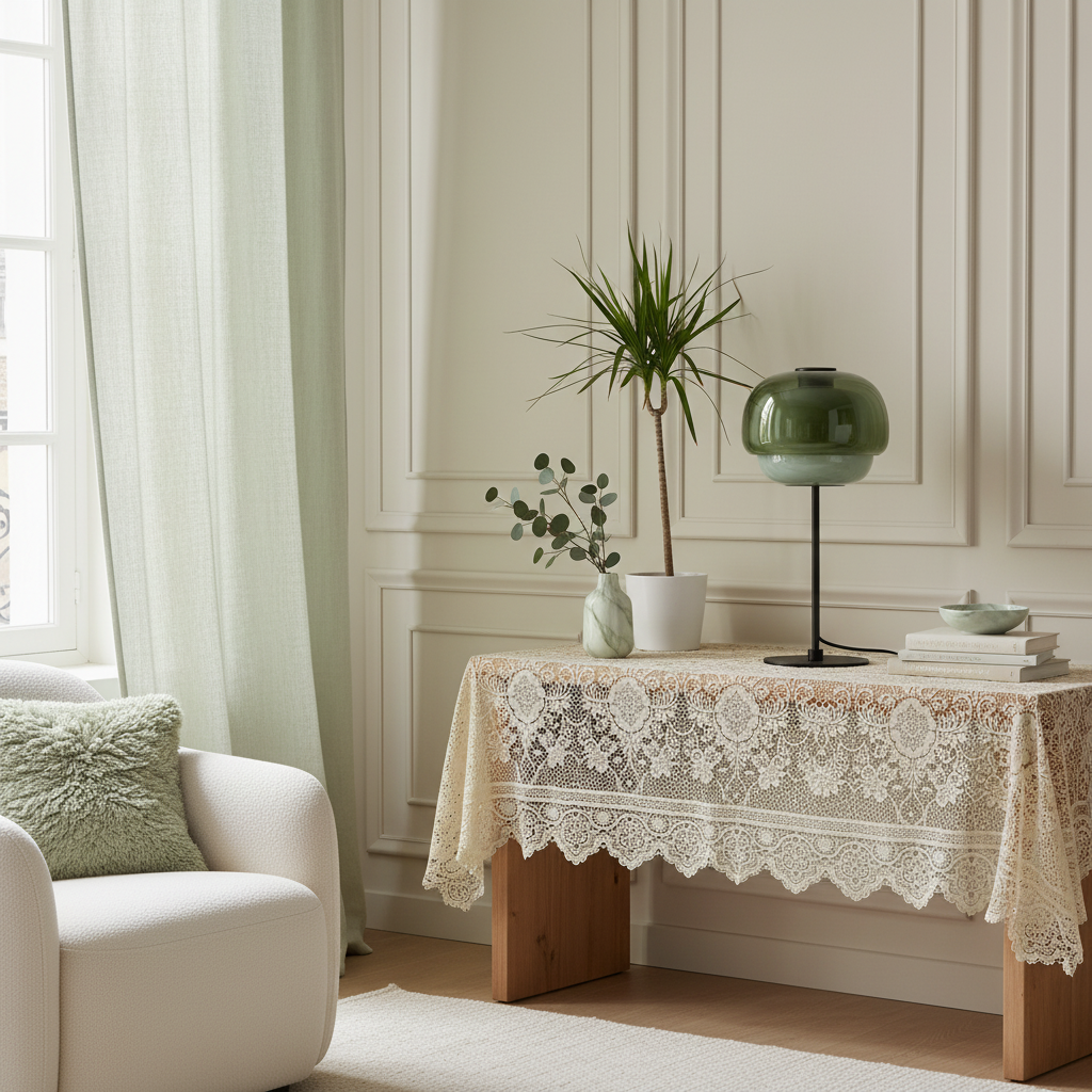 Lumen Sanae Double Dome Glass Table Lamp