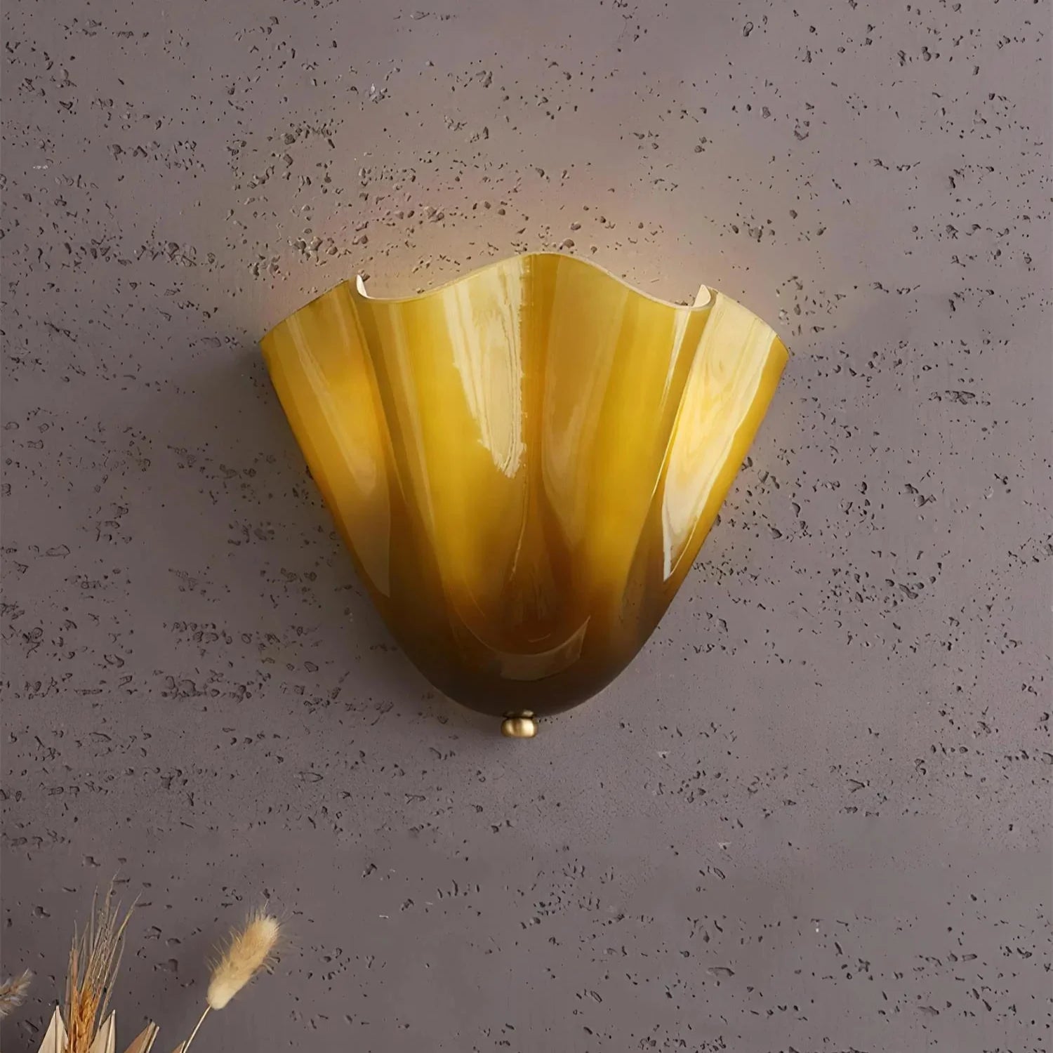 Lumen Skirt Shell Glass Wall Light