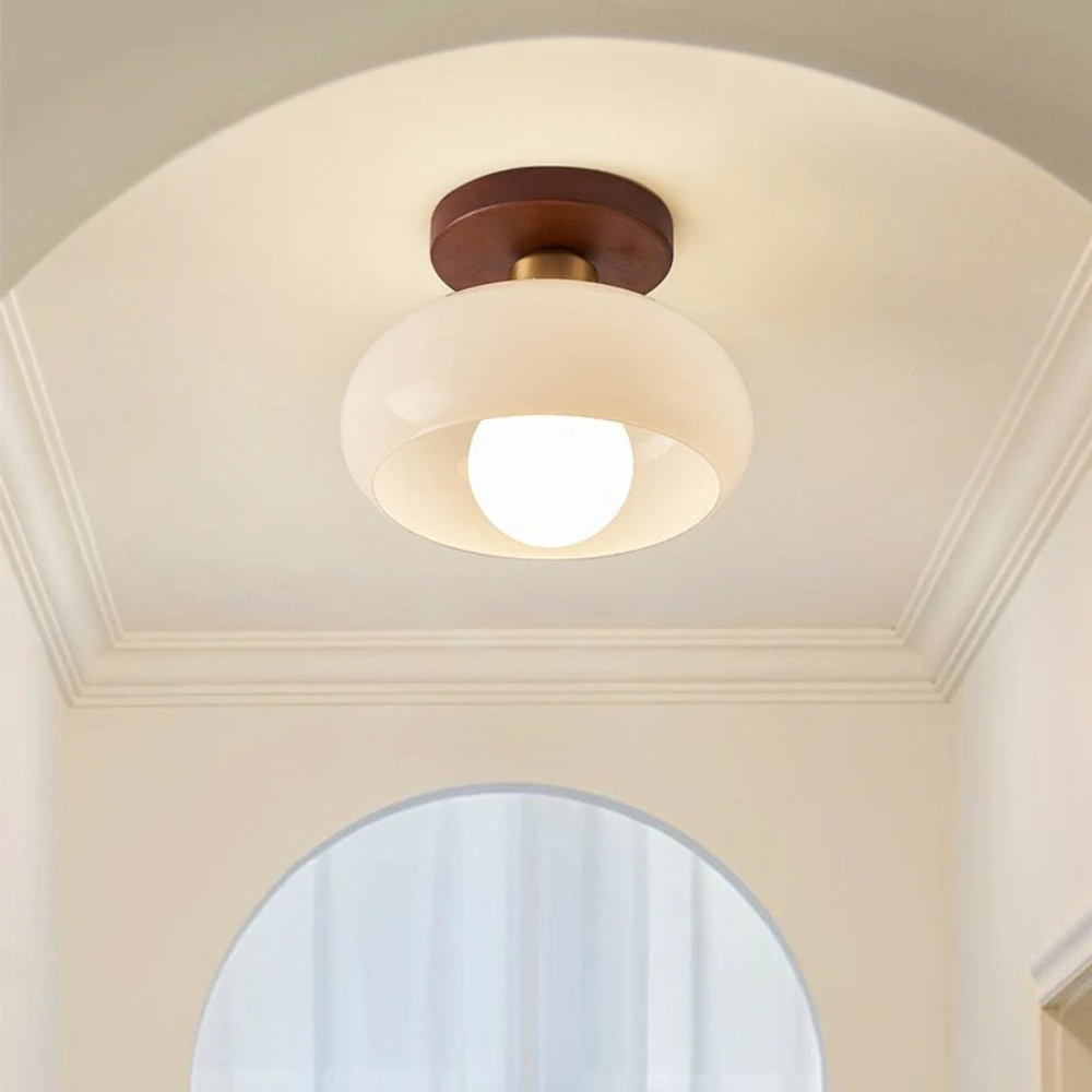 Lumen French Cream Bauhaus Ceiling Light