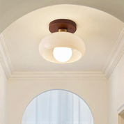 Lumen French Cream Bauhaus Ceiling Light