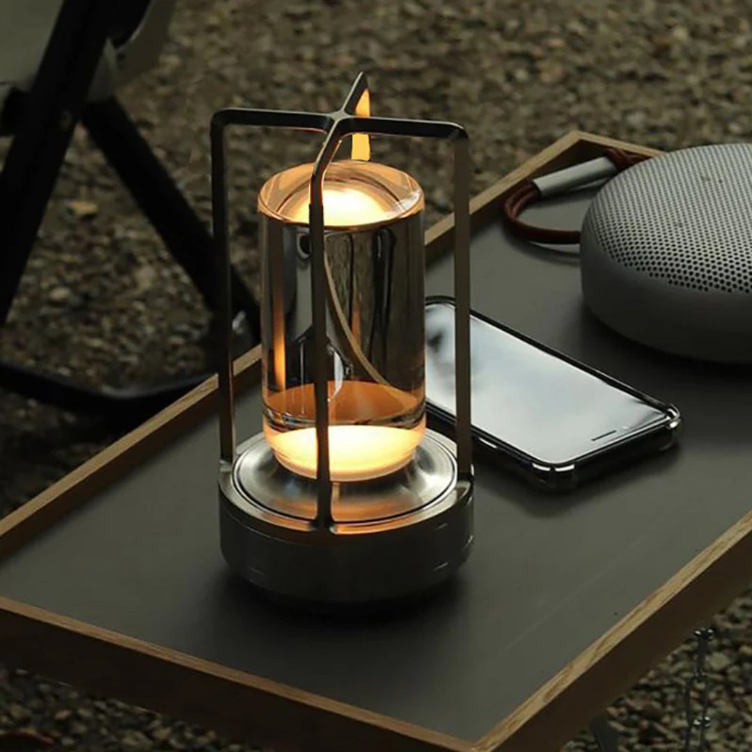Lumen Portable Glass Cage Lantern