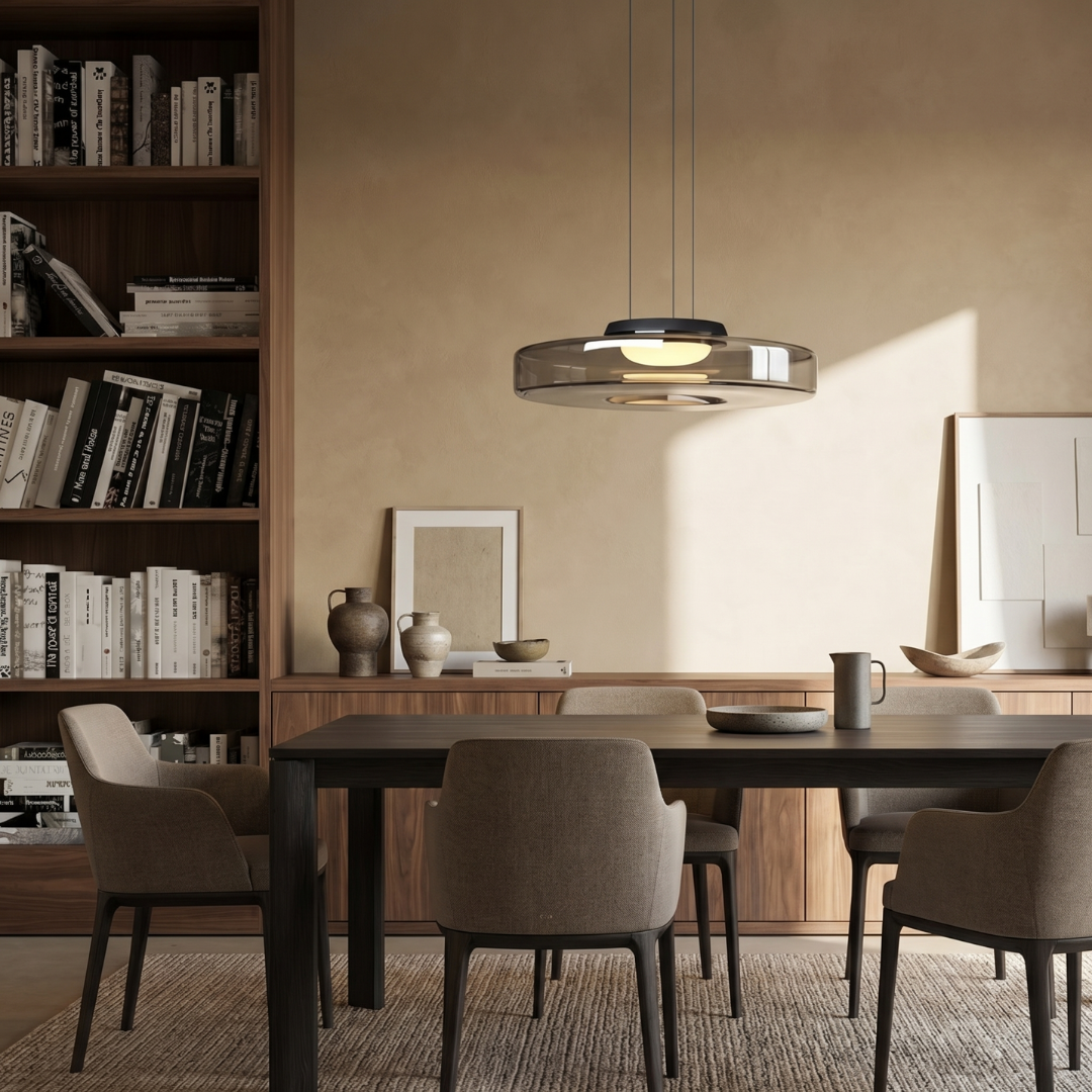 Lumen Carla Bauhaus Glass Pendant Light