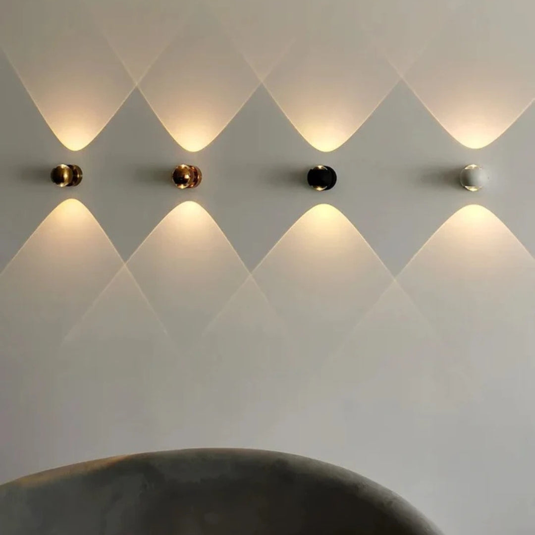 Lumen Hourglass Crystal Wall Sconce